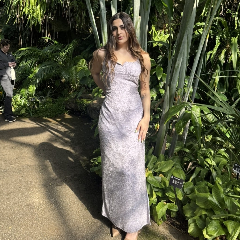 Vintage Laurence Kazar Silk Beaded Gown